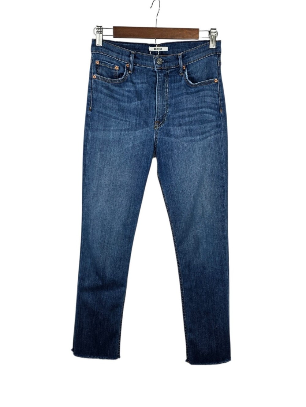 GRLFRND Reed Denim Cropped High Rise Skinny‎ Jean Color Night Light Womens Sz 27